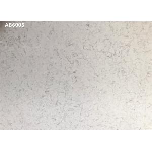 Polished White Carrara Quartz Countertops Strong Resistance To Scratch