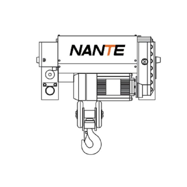 10 Ton Low Headroom Hoist with Adjustable Gauge / 6m Height Electric Wire Rope Hoist