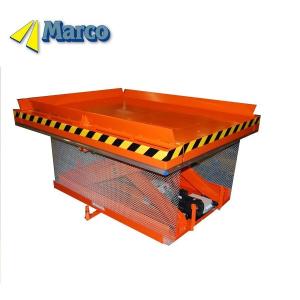 Quality High Capacity Hydraulic Scissor Lift Table with Roll-off Guard and Chain Mesh Special Weight Level 2000kg for sale