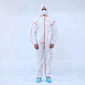 Unisex Breathable Disposable Coveralls Single Use Anti Bacterial Customized