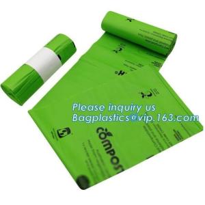 Biodegradable hot sell food waste compostable plastic garbage bag, Biodegradable