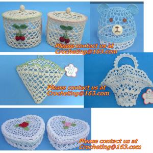 Lace Doily Bowl Basket Handicraft Wastepaper Wedding Gift Candy Basket
