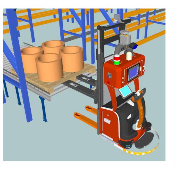 Ultrasound Safety Protection Automated Guided Vehicle For Enhanced Warehouse