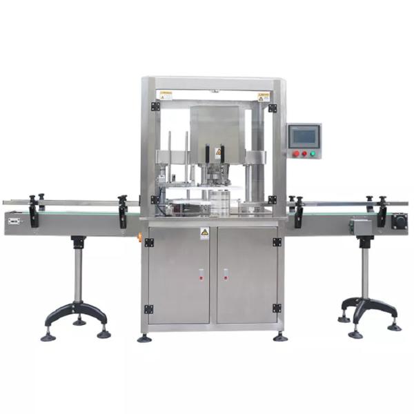 High Efficiency Fully Automatic Can Seaming Machine , PLC Plastic Can Sealer