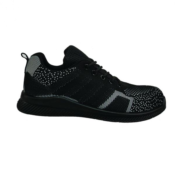 SJ Kevlar Midsole Fly Knit Safety Shoes With Lace Up Closure And Anti-Slip Function Work Shoes