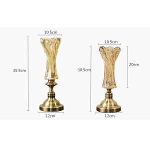 Classical Crystal Glass Transparent Vase Flower Display Glass Vase