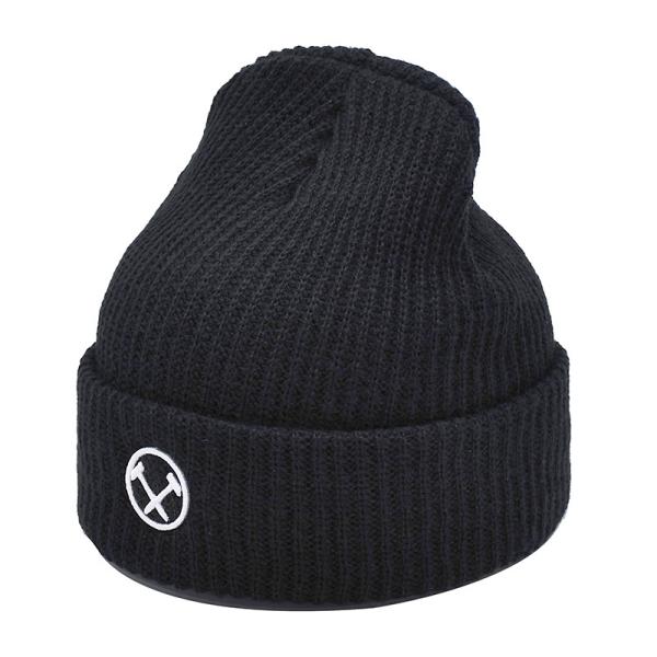 Buy Personalized Custom Knit Beanie Hats Classic Men's Warm Winter Hats at wholesale prices