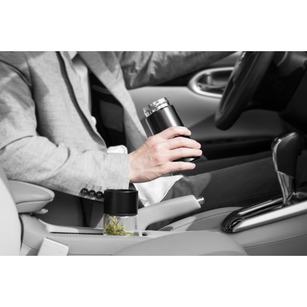 300ml Double Wall Glass Tea Infuser Water Separating Tumbler Flask