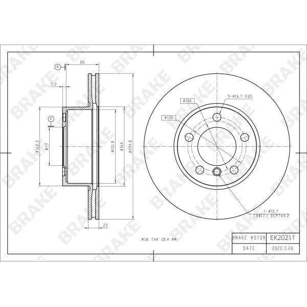BBK Brake Kit For BMW 4 Series F36 18 Inch Car Rim Front 6 Piston And Rear 4 Piston Brake Kit Auto Brake System