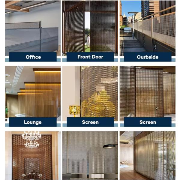 Hot Sale Customized Decorative Brass Woven Wire Mesh Kitchen Wire Mesh Inserts for Cabinet Doors