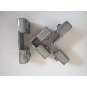 Galvanized Carbon Steel Fittings , Internal 90 Degree Kick Plate Clamp