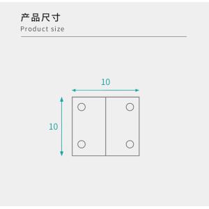 10x10mm Size Plastic Corner Fixings High Performance Plastic Corner Shelf