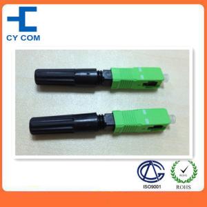 ISO RoHS Singlemode SC / APC Quick Assembly connector Removal And Reusable