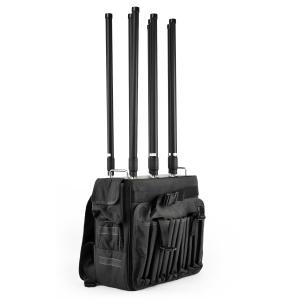 8Channel Anti Drone Backpack Manpack Jammer With Detector 5825-5852MHz 50W