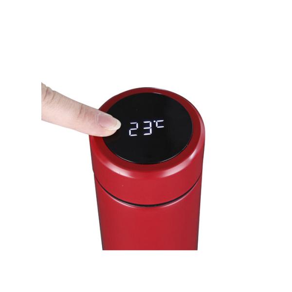 Double Walled Stainless Steel Thermal Travel Cup Thermal Temperature Display