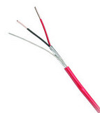 China Non-Plenum 12 AWG 2 Cores Shielded Fire Alarm Cable UL FPLR-CL2R 300V 75℃ on sale