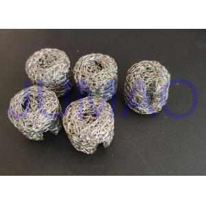 Mechanical Strength Knitted Wire Mesh Gasket , 304 Stainless Steel Knitted Mesh