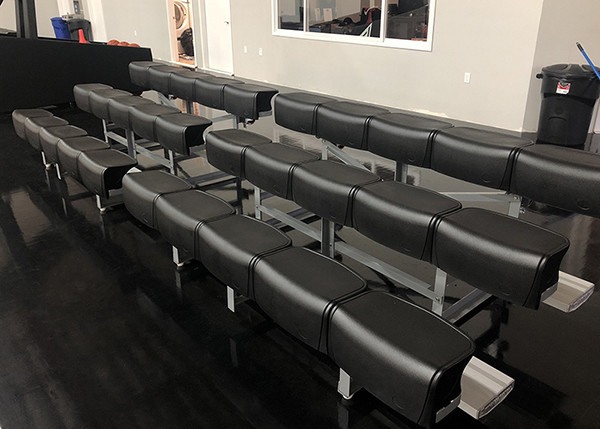 Buy 3 Rows Aluminum Stadium Bleachers Portable Grandstands Seating at wholesale prices