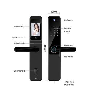 S802Pro HD Camera Inteligente Tuya Biometric Fingerprint IC Card Key Smart Home