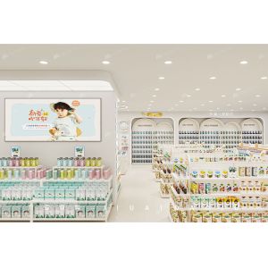 BBC012 Branding Store Showcase Baby Shop Design For Baby Store Display Furniture