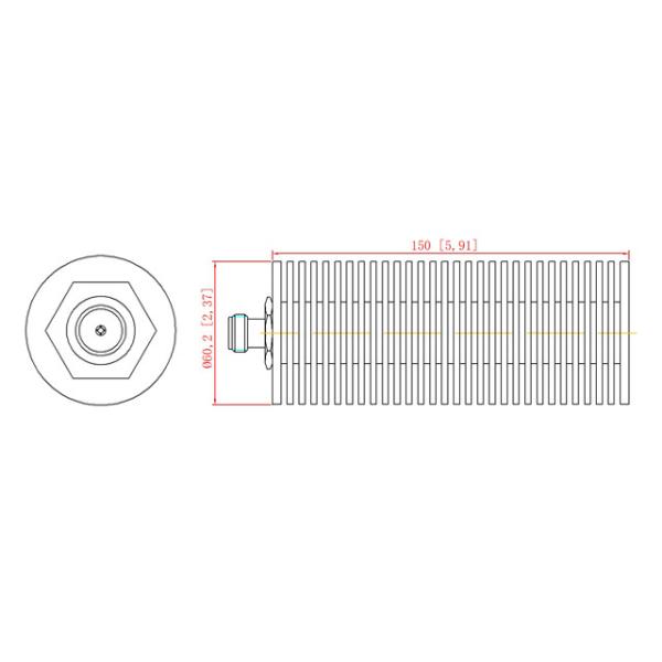 DC-6GHz 100W Dummy Load / Termination Load N Female