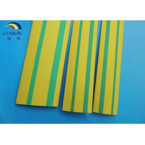 electrical insulation tube PE/PVC heat shrink tube green / yellow double color