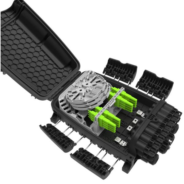 Pre-connectorized Optical Fiber Distribution Box 72C GFS-16Q IP68 378*255*116mm 16 pre-connected adapter aerial-mount