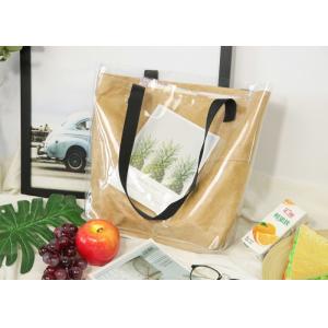 Recyclable Transparent PVC Tote Bag Eco Friendly