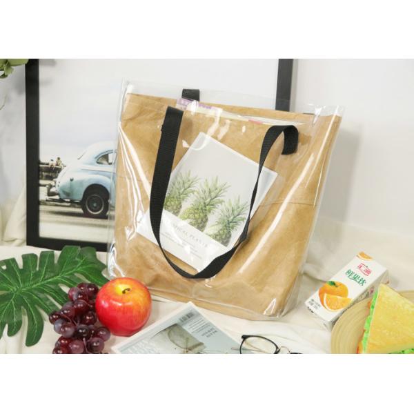 Buy Recyclable Transparent PVC Tote Bag Eco Friendly at wholesale prices