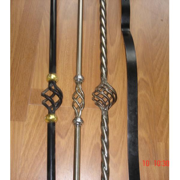 China Manufacture Twisted tubes steel stair baluster iron spindle electroplating