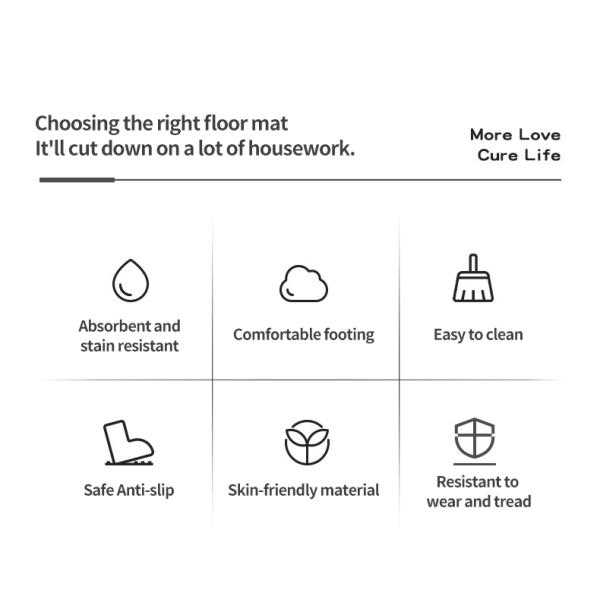 Custom Cartoon Animal Kitchen Waterproof Anti-oil Mat for Scrubbing and Fatigue Relief