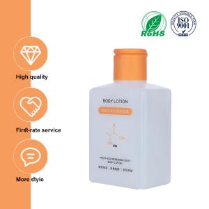 150ml white smooth bottle with orange cap for Shampoo Lotion Btttle