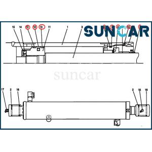 Cylinder Sealing Kit PV01V00045R300 Arm Seal Kit Fits CX27B CX17B Case