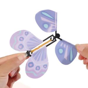 4.78in Magic Flying Butterfly Greeting Card Gift Wind Up Fairy Toy Great