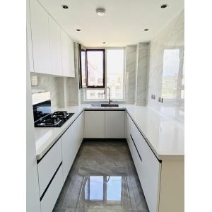 New Material White Shaker Door Particle Board Kitchen Cabinet