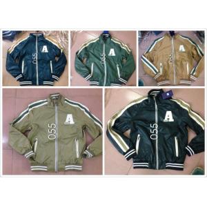 055 Men's pu fashion baseball jacket coat stock