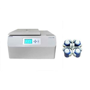 China Table Top Low Speed Refrigerated Centrifuge with 4 x 500 ml Capacity and 5350r/min Max Speed on sale