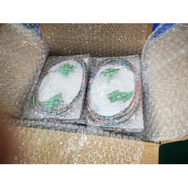 FTTH 1x2 1x4 1x8 1x16 PLC Fiber Optic Splitter With Mini Steel Tube 1M 3M 5M