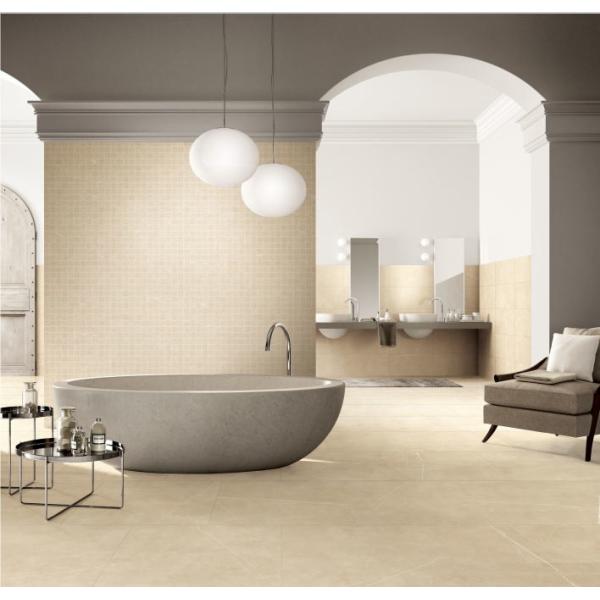 Buy Commercial Building Cream Yellow 600x600 Polished Floor Tiles at wholesale prices