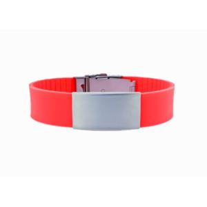 Men Custom Silicone Bracelets Logo Customized With Both Teeth Buckle