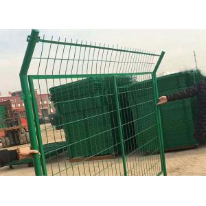 Green Pvc Coated Welded Wire Mesh Fence For Parks / Zoos / Nature Reserves