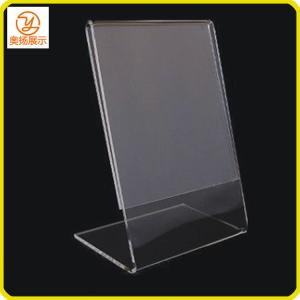Quality Customized Tabletop L shape acrylic sign holder for sale