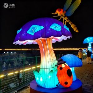 Waterproof Mushroom-Shaped Lanterns by Zigong Lantern Manufacturer - Outdoor