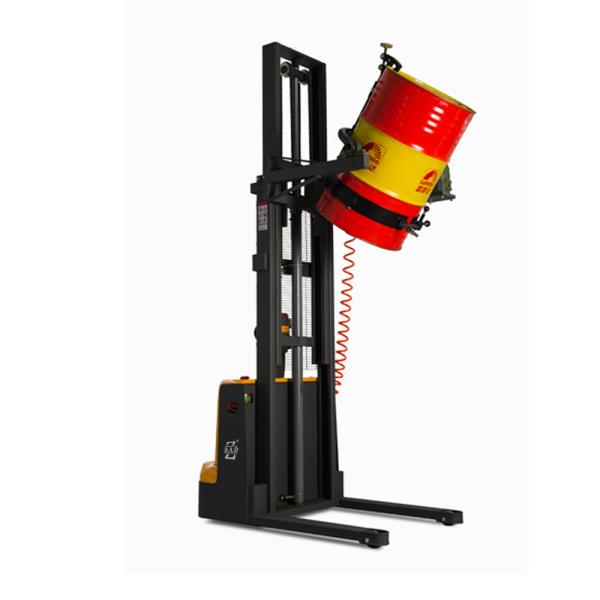 500kg 2 Meters Full Electric Drum Stacker Drum Lifter With Horn For Safety