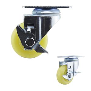 75mm Wheel Side Locking Beige PP Medium Duty Casters