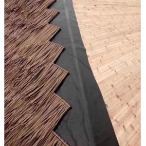 Polyethylene Irregular Thatch Shape Bent Tiles for Hotel Roofing