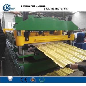 Colorful Tile Roll Forming Machine With Touch Screen PLC Control