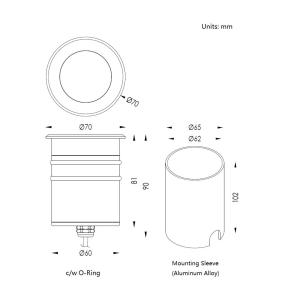 COMI IP67 8W COB LED Inground Pool Lights For Architectural & Landscape Lighting