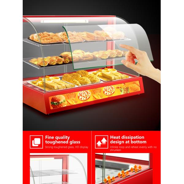Hotel and Restaurant Catering Equipment Electric Food Display Warmer with 1.2kw Power