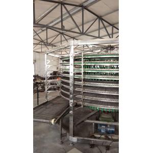Spiral Conveyor Tower Flexible Screw Conveyor Cooling Bread Cooling Pizza
